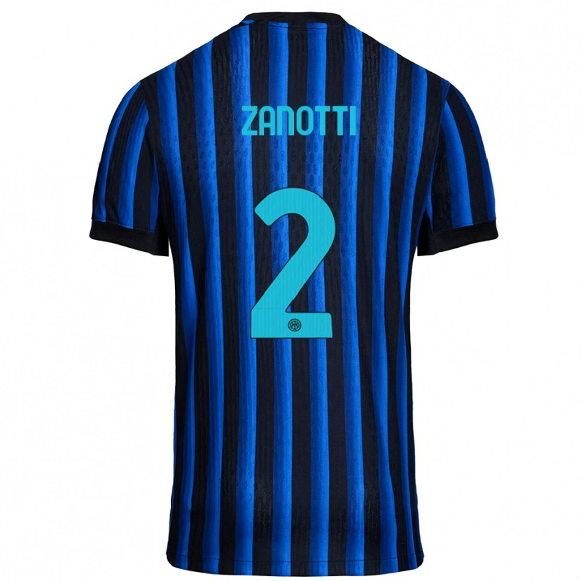 Danxen Herren Mattia Zanotti #2 Schwarz Blau Heimtrikot Trikot 2025/26 T-Shirt Österreich