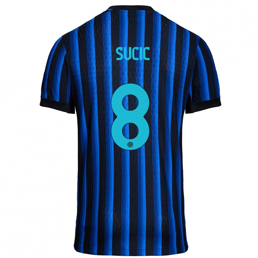 Danxen Herren Petar Sučić #8 Schwarz Blau Heimtrikot Trikot 2025/26 T-Shirt Österreich