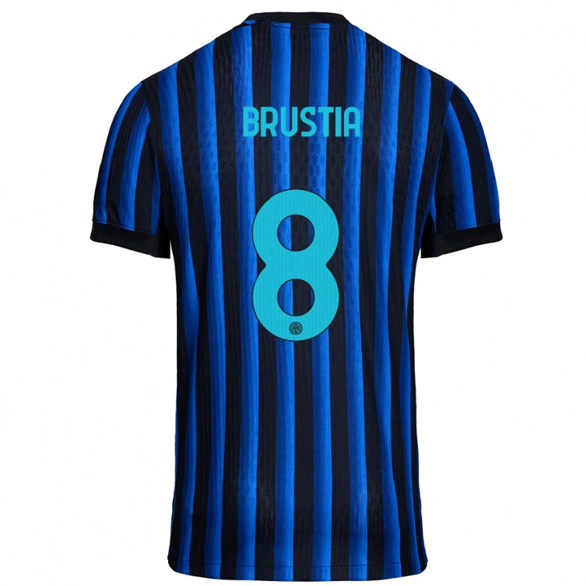 Danxen Herren Martina Brustia #8 Schwarz Blau Heimtrikot Trikot 2025/26 T-Shirt Österreich