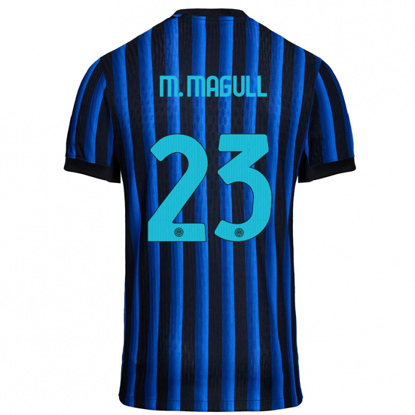 Danxen Herren Lina Maria Magull #23 Schwarz Blau Heimtrikot Trikot 2025/26 T-Shirt Österreich