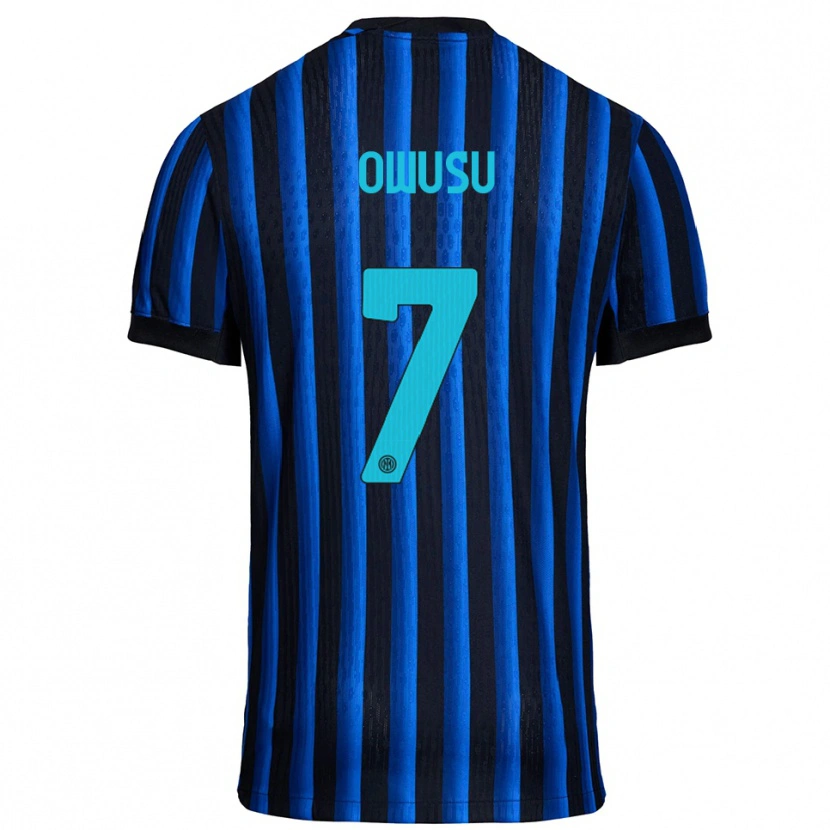 Danxen Herren Enoch Owusu #7 Schwarz Blau Heimtrikot Trikot 2025/26 T-Shirt Österreich
