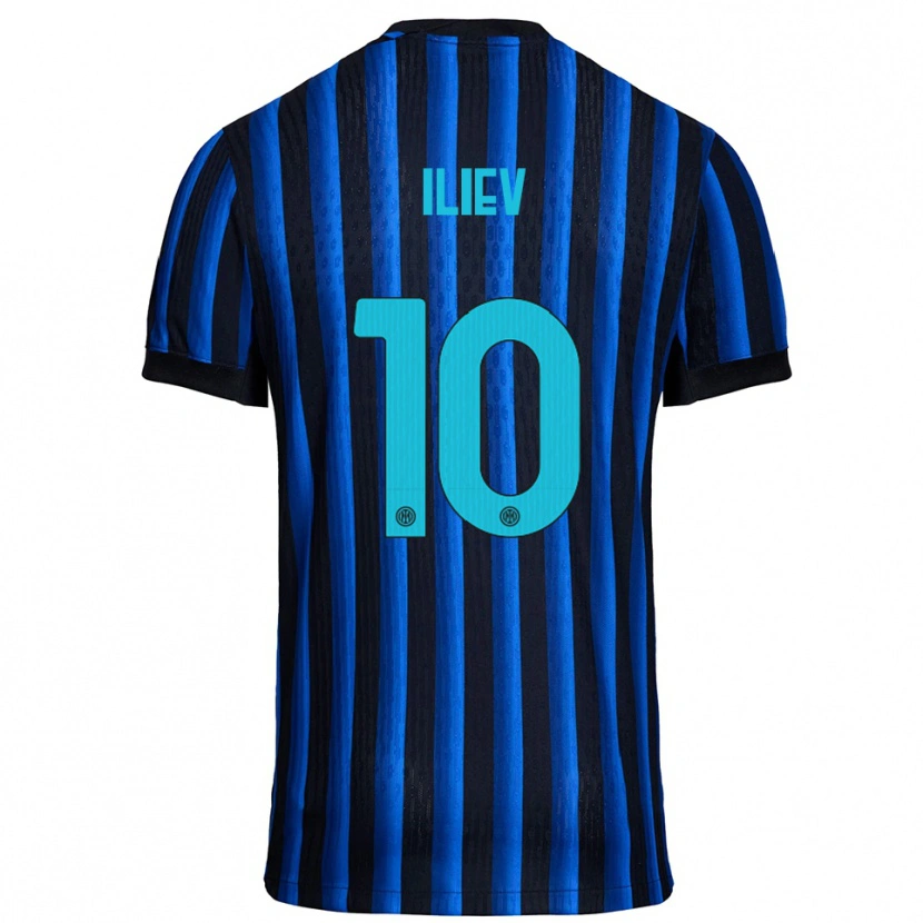 Danxen Herren Nikola Iliev #10 Schwarz Blau Heimtrikot Trikot 2025/26 T-Shirt Österreich