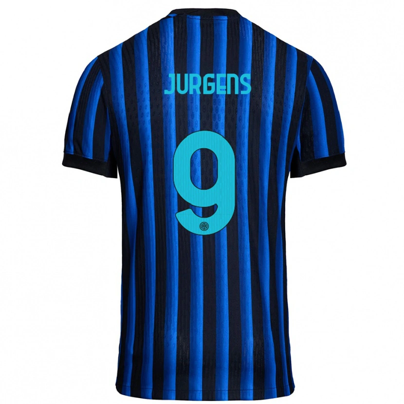 Danxen Herren Oliver Jurgens #9 Schwarz Blau Heimtrikot Trikot 2025/26 T-Shirt Österreich