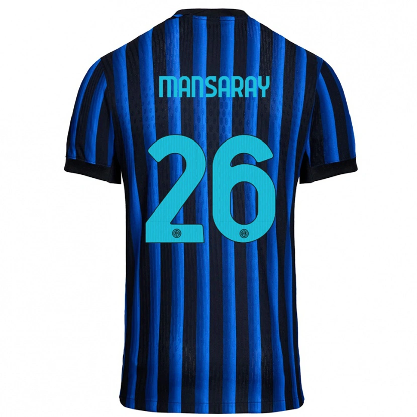 Danxen Herren Jasmin Mansaray #26 Schwarz Blau Heimtrikot Trikot 2025/26 T-Shirt Österreich