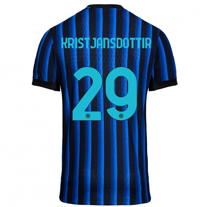 Danxen Herren Anna Bjork Kristjansdottir #29 Schwarz Blau Heimtrikot Trikot 2025/26 T-Shirt Österreich