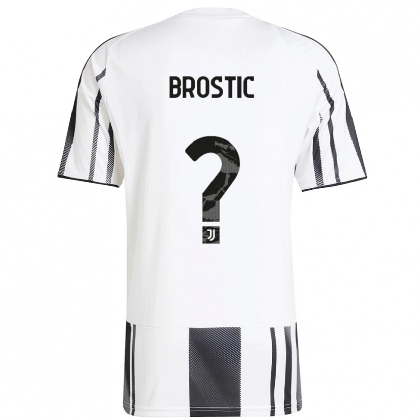Danxen Herren Gabriel Brostic #0 Weiß Schwarz Heimtrikot Trikot 2025/26 T-Shirt Österreich