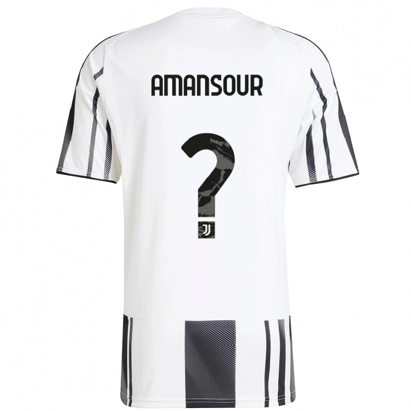 Danxen Herren Adam Amansour #0 Weiß Schwarz Heimtrikot Trikot 2025/26 T-Shirt Österreich