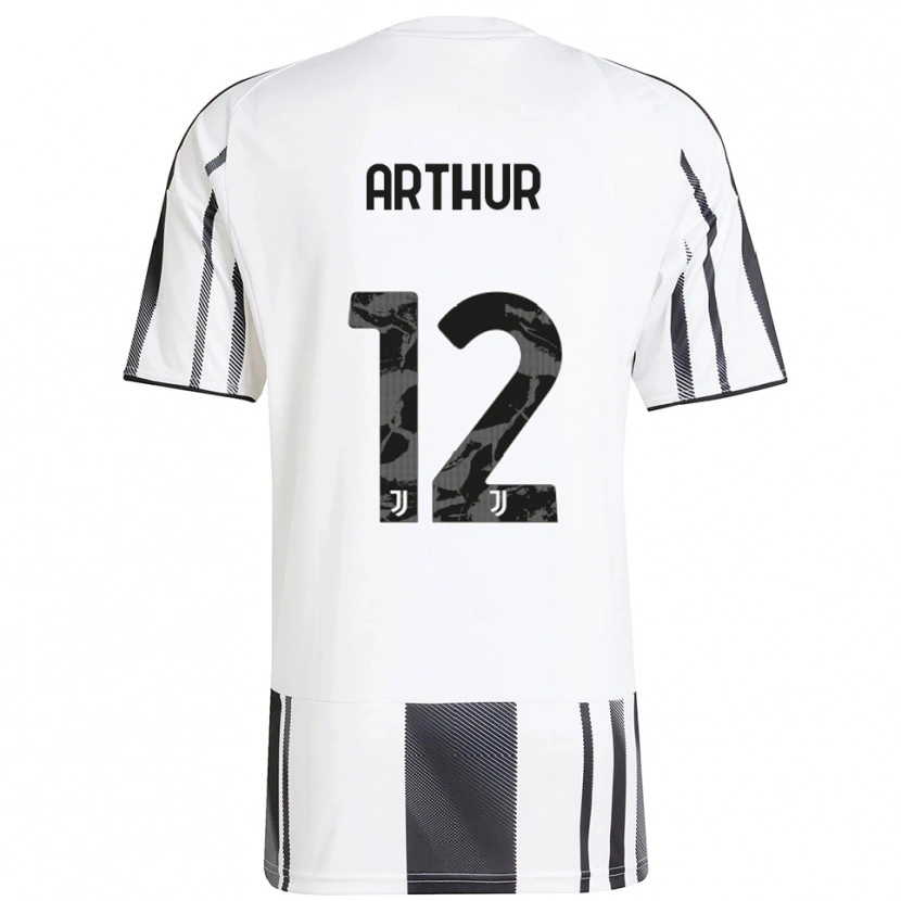 Danxen Herren Arthur Melo #12 Weiß Schwarz Heimtrikot Trikot 2025/26 T-Shirt Österreich