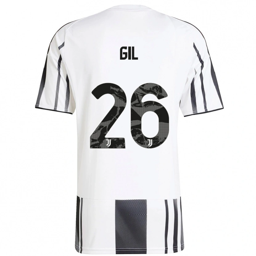 Danxen Herren Javier Gil #26 Weiß Schwarz Heimtrikot Trikot 2025/26 T-Shirt Österreich