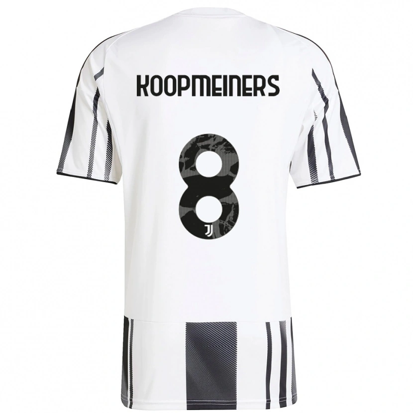 Danxen Herren Teun Koopmeiners #8 Weiß Schwarz Heimtrikot Trikot 2025/26 T-Shirt Österreich