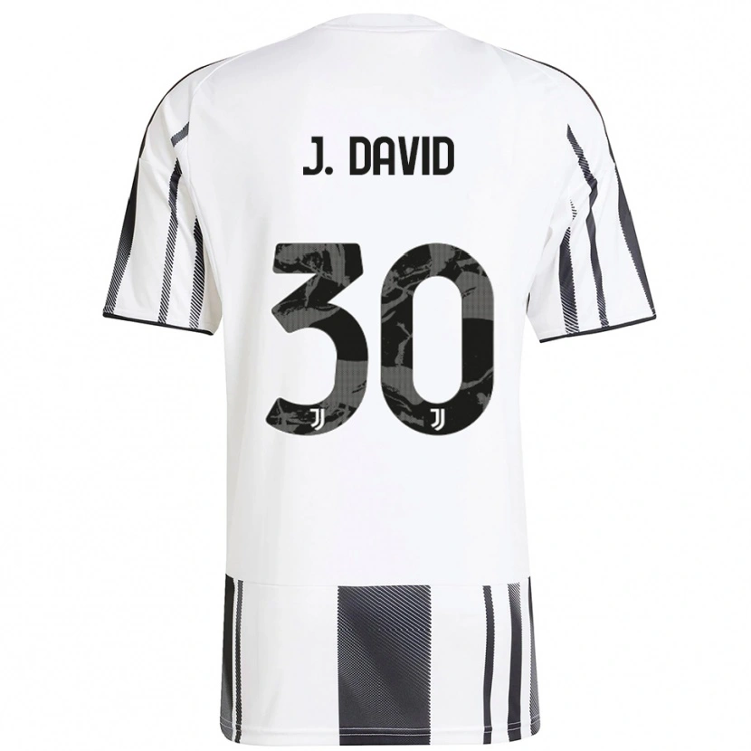Danxen Herren Jonathan David #30 Weiß Schwarz Heimtrikot Trikot 2025/26 T-Shirt Österreich