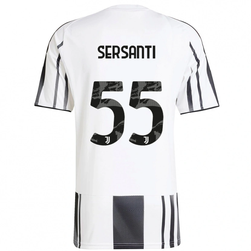 Danxen Herren Alessandro Sersanti #55 Weiß Schwarz Heimtrikot Trikot 2025/26 T-Shirt Österreich