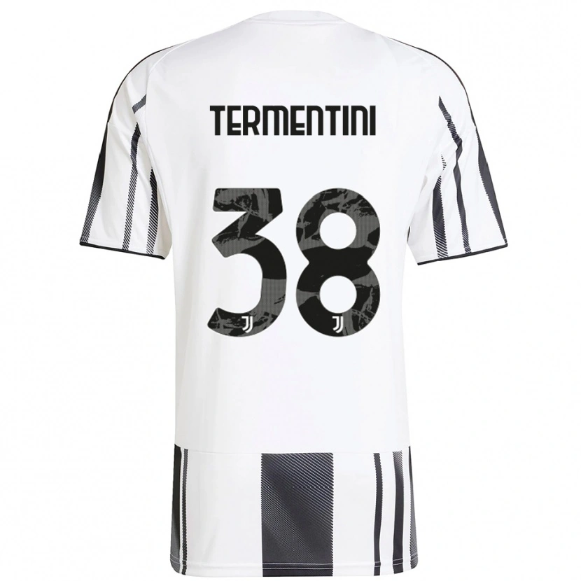 Danxen Herren Giorgia Termentini #38 Weiß Schwarz Heimtrikot Trikot 2025/26 T-Shirt Österreich