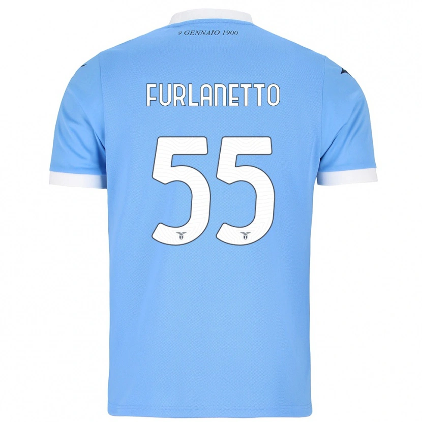 Danxen Herren Alessio Furlanetto #55 Himmelblau Weiß Heimtrikot Trikot 2025/26 T-Shirt Österreich