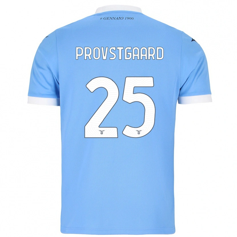 Danxen Herren Oliver Provstgaard #25 Himmelblau Weiß Heimtrikot Trikot 2025/26 T-Shirt Österreich