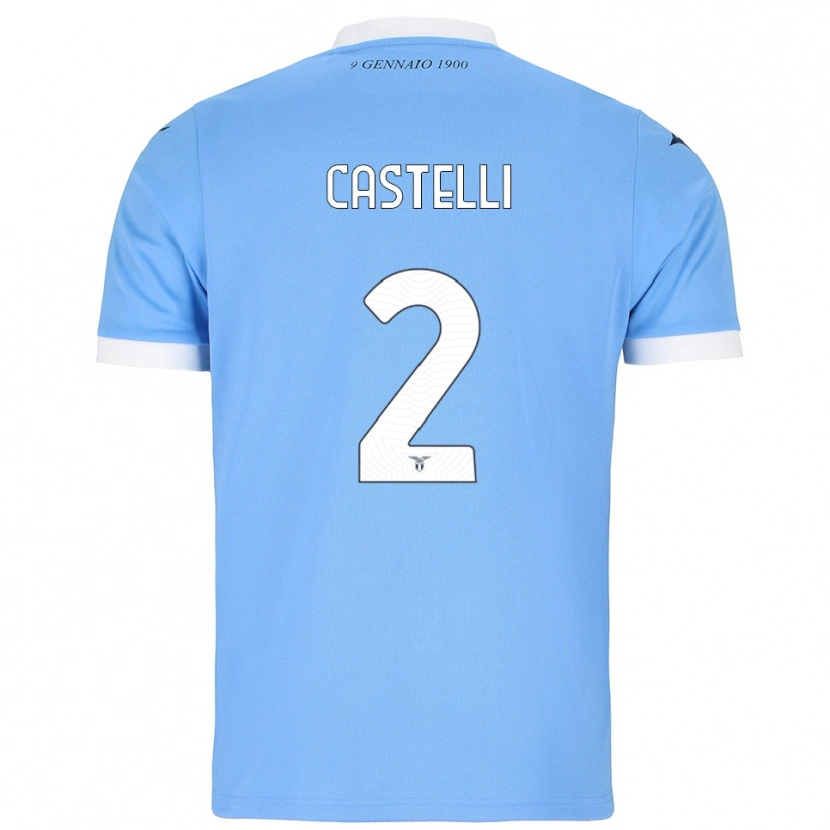 Danxen Herren Valerio Castelli #2 Himmelblau Weiß Heimtrikot Trikot 2025/26 T-Shirt Österreich