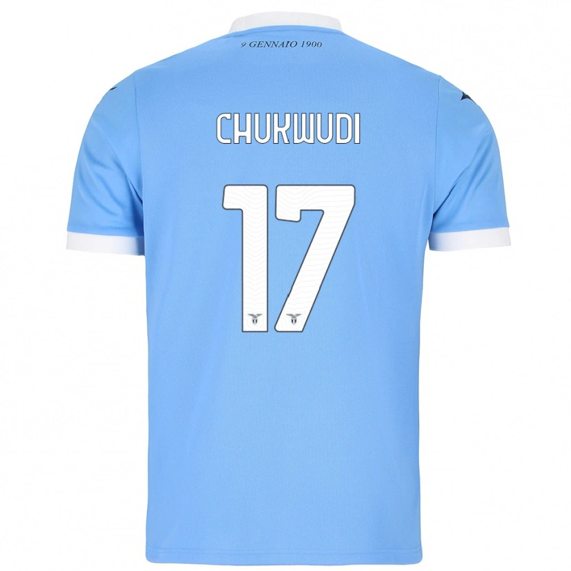 Danxen Herren Ogonna Franca Chukwudi #17 Himmelblau Weiß Heimtrikot Trikot 2025/26 T-Shirt Österreich