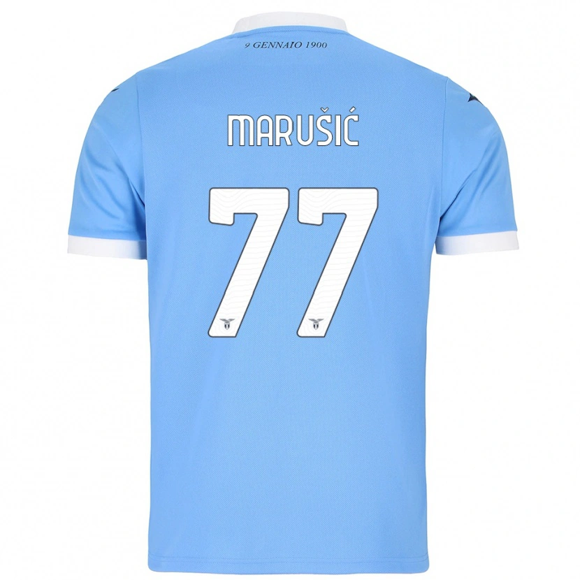 Danxen Herren Adam Marusic #77 Himmelblau Weiß Heimtrikot Trikot 2025/26 T-Shirt Österreich