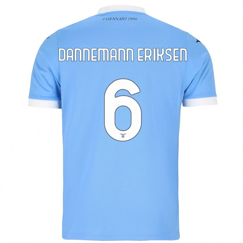 Danxen Herren Louise Dannemann Eriksen #6 Himmelblau Weiß Heimtrikot Trikot 2025/26 T-Shirt Österreich