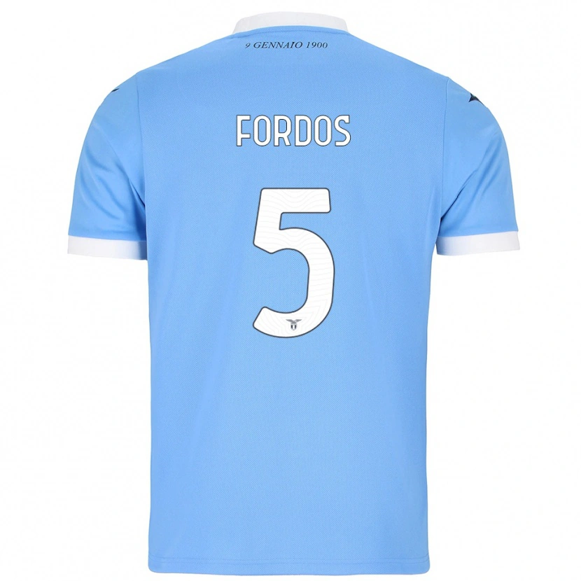 Danxen Herren Beatrix Fordos #5 Himmelblau Weiß Heimtrikot Trikot 2025/26 T-Shirt Österreich