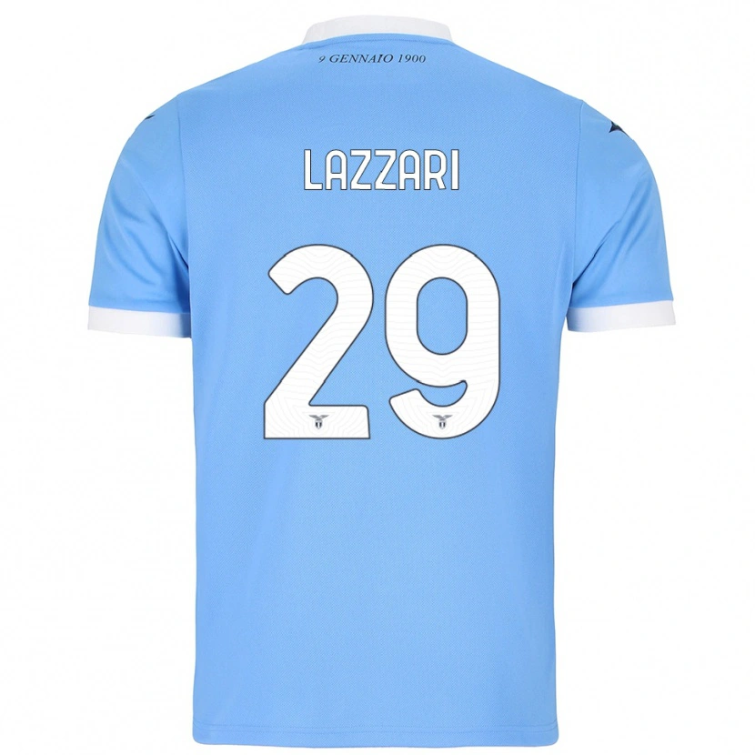 Danxen Herren Manuel Lazzari #29 Himmelblau Weiß Heimtrikot Trikot 2025/26 T-Shirt Österreich