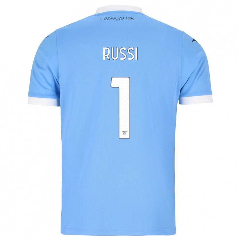 Danxen Herren Gabriele Russi #1 Himmelblau Weiß Heimtrikot Trikot 2025/26 T-Shirt Österreich