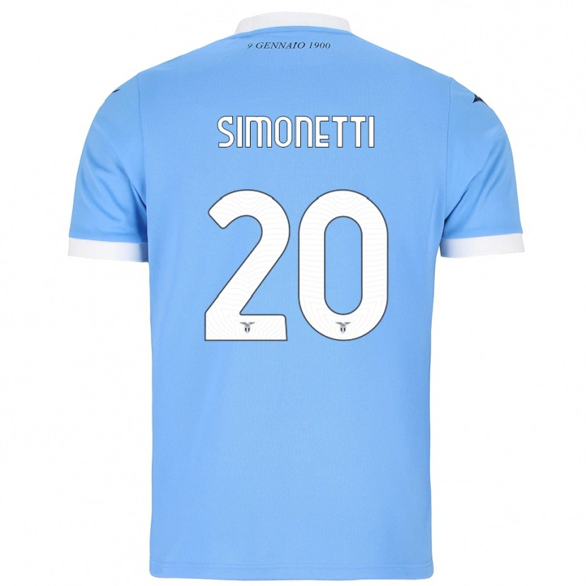 Danxen Herren Flaminia Simonetti #20 Himmelblau Weiß Heimtrikot Trikot 2025/26 T-Shirt Österreich