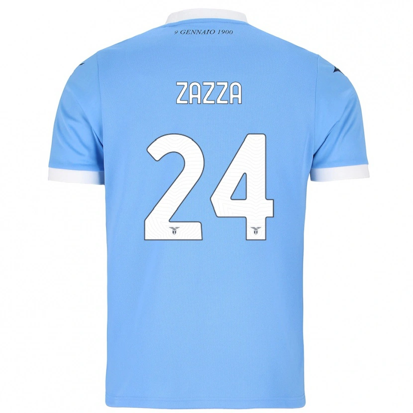 Danxen Herren Matteo Zazza #24 Himmelblau Weiß Heimtrikot Trikot 2025/26 T-Shirt Österreich