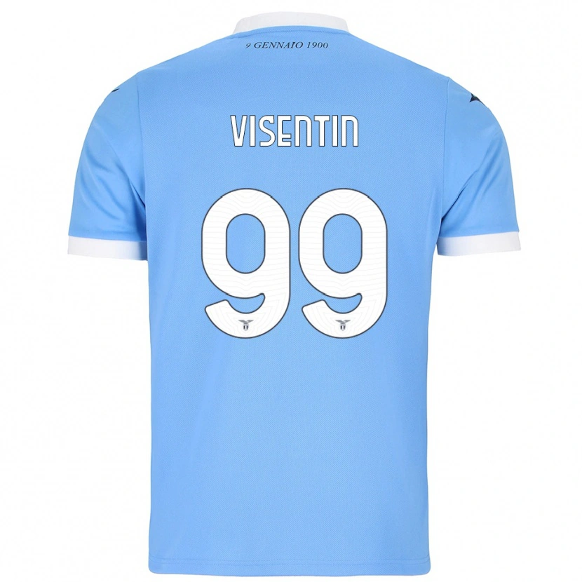 Danxen Herren Noemi Visentin #99 Himmelblau Weiß Heimtrikot Trikot 2025/26 T-Shirt Österreich