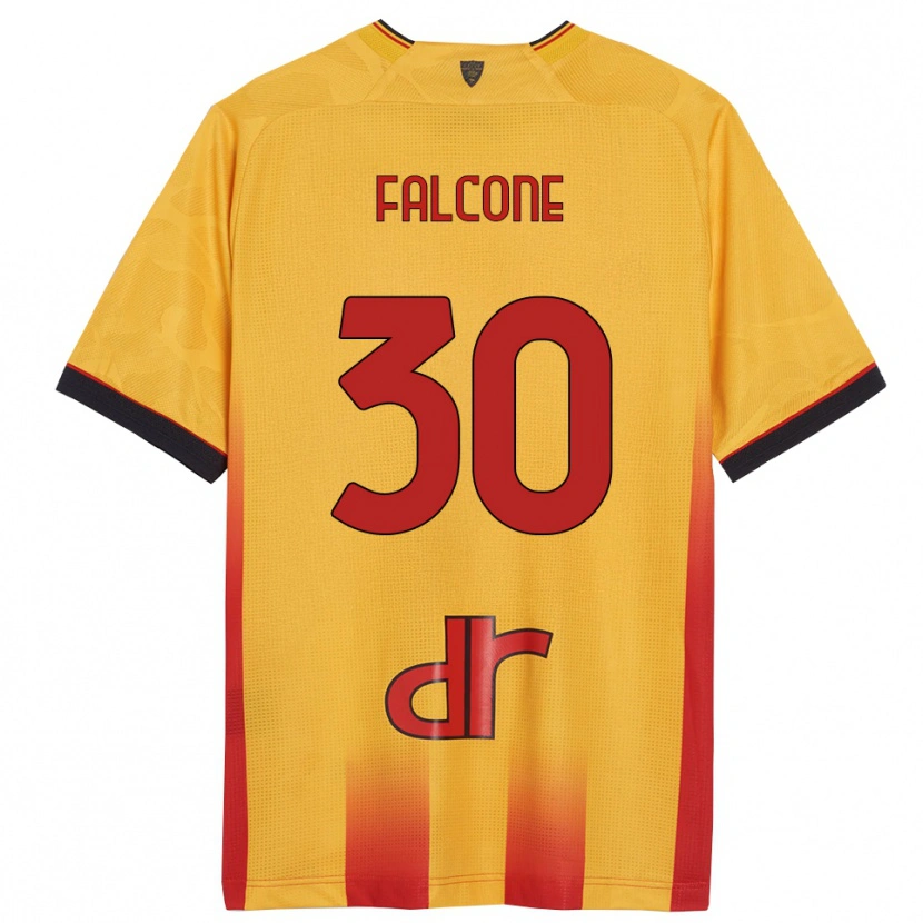 Danxen Herren Wladimiro Falcone #30 Gelb Orange Heimtrikot Trikot 2025/26 T-Shirt Österreich