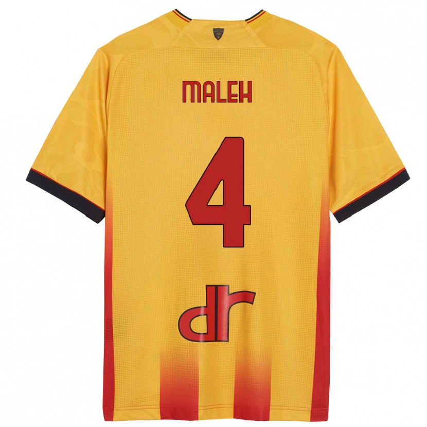 Danxen Herren Youssef Maleh #4 Gelb Orange Heimtrikot Trikot 2025/26 T-Shirt Österreich
