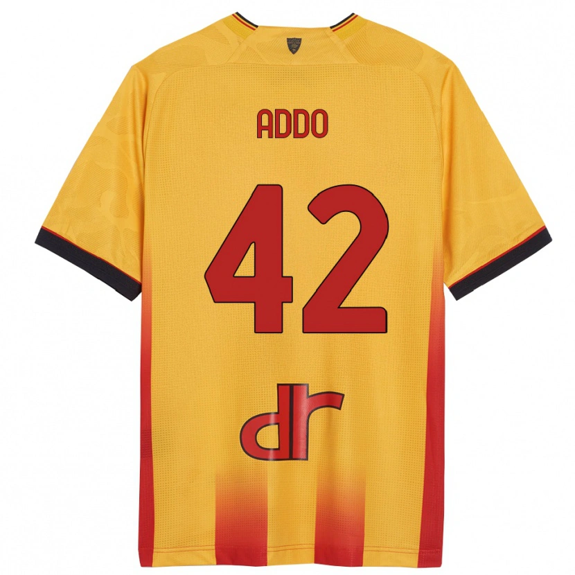 Danxen Herren Vernon Addo #42 Gelb Orange Heimtrikot Trikot 2025/26 T-Shirt Österreich