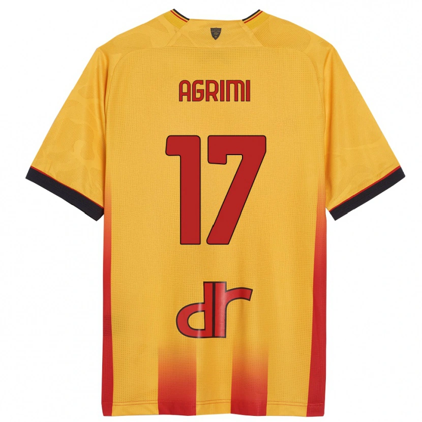 Danxen Herren Matteo Agrimi #17 Gelb Orange Heimtrikot Trikot 2025/26 T-Shirt Österreich