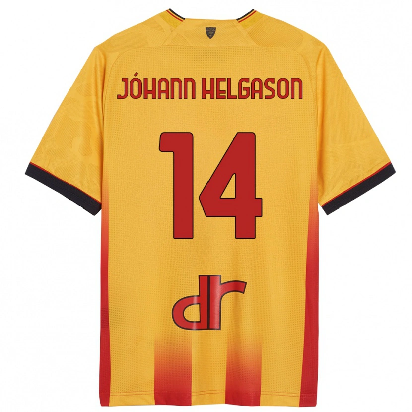 Danxen Herren Thórir Jóhann Helgason #14 Gelb Orange Heimtrikot Trikot 2025/26 T-Shirt Österreich