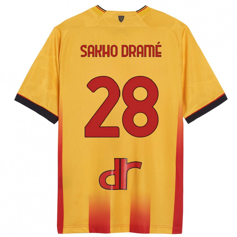 Danxen Herren Samba Sakho Dramé #28 Gelb Orange Heimtrikot Trikot 2025/26 T-Shirt Österreich
