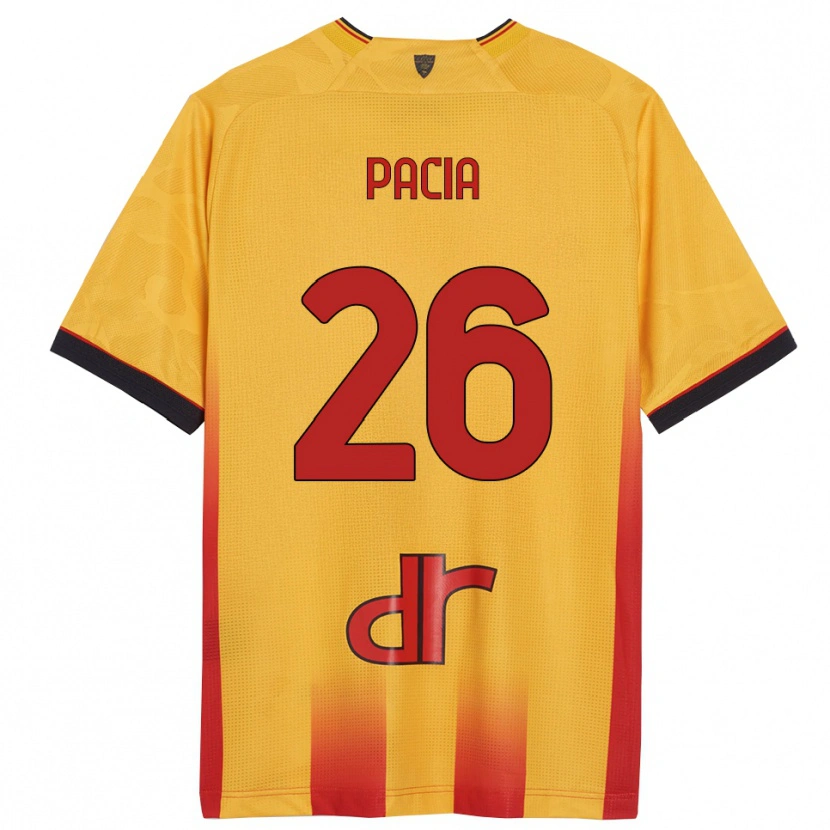 Danxen Herren Fabiano Pacia #26 Gelb Orange Heimtrikot Trikot 2025/26 T-Shirt Österreich
