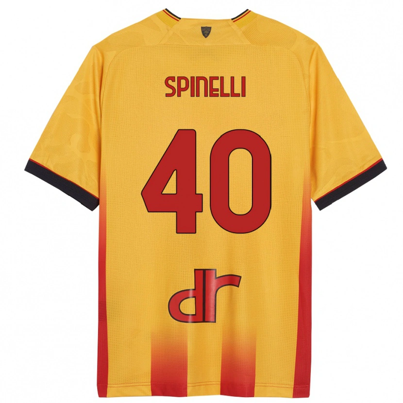 Danxen Herren Nicolò Spinelli #40 Gelb Orange Heimtrikot Trikot 2025/26 T-Shirt Österreich
