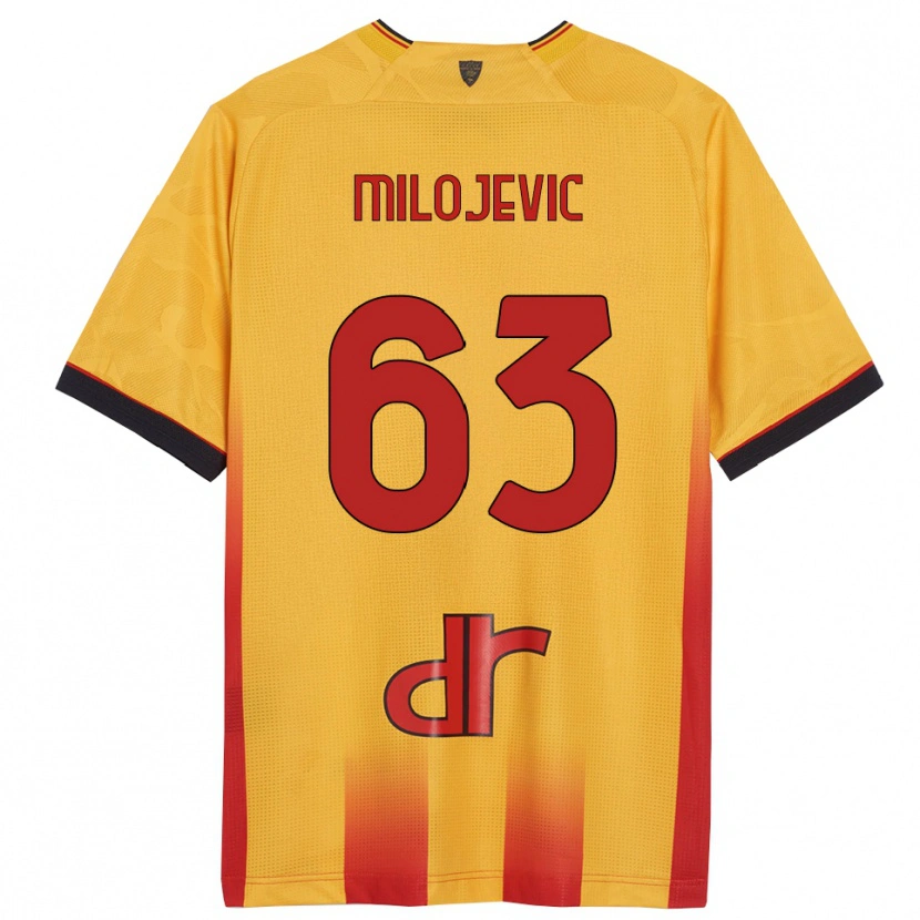 Danxen Herren Nemanja Milojevic #63 Gelb Orange Heimtrikot Trikot 2025/26 T-Shirt Österreich