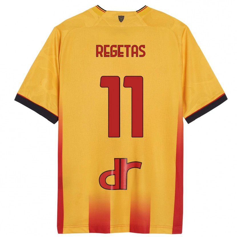 Danxen Herren Domagoj Regetas #11 Gelb Orange Heimtrikot Trikot 2025/26 T-Shirt Österreich