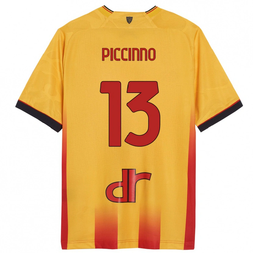 Danxen Herren Daniele Piccinno #13 Gelb Orange Heimtrikot Trikot 2025/26 T-Shirt Österreich