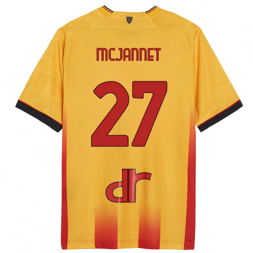 Danxen Herren Ed Mcjannet #27 Gelb Orange Heimtrikot Trikot 2025/26 T-Shirt Österreich