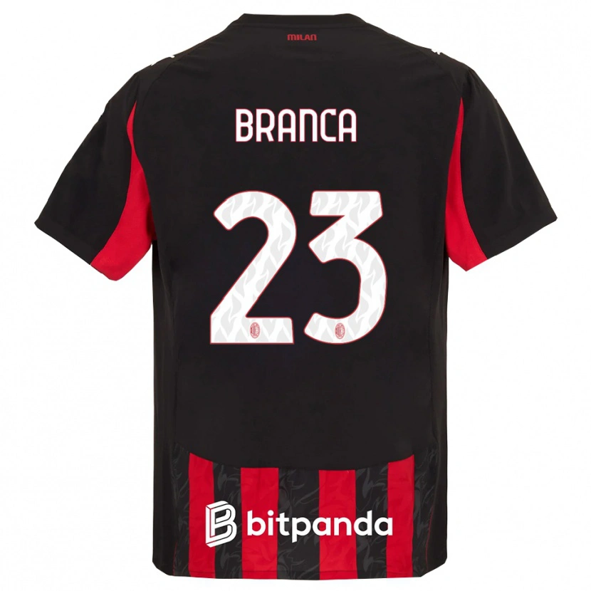 Danxen Herren Simone Branca #23 Rot Schwarz Heimtrikot Trikot 2025/26 T-Shirt Österreich