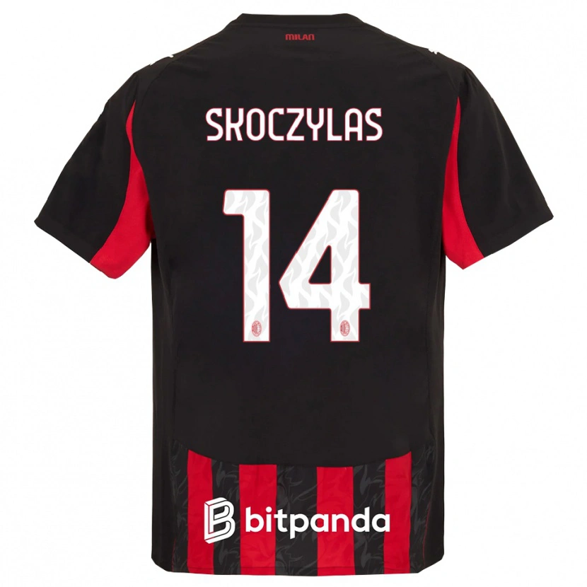 Danxen Herren Mateusz Skoczylas #14 Rot Schwarz Heimtrikot Trikot 2025/26 T-Shirt Österreich