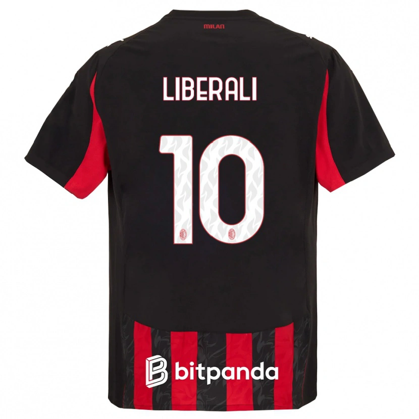 Danxen Herren Mattia Liberali #10 Rot Schwarz Heimtrikot Trikot 2025/26 T-Shirt Österreich