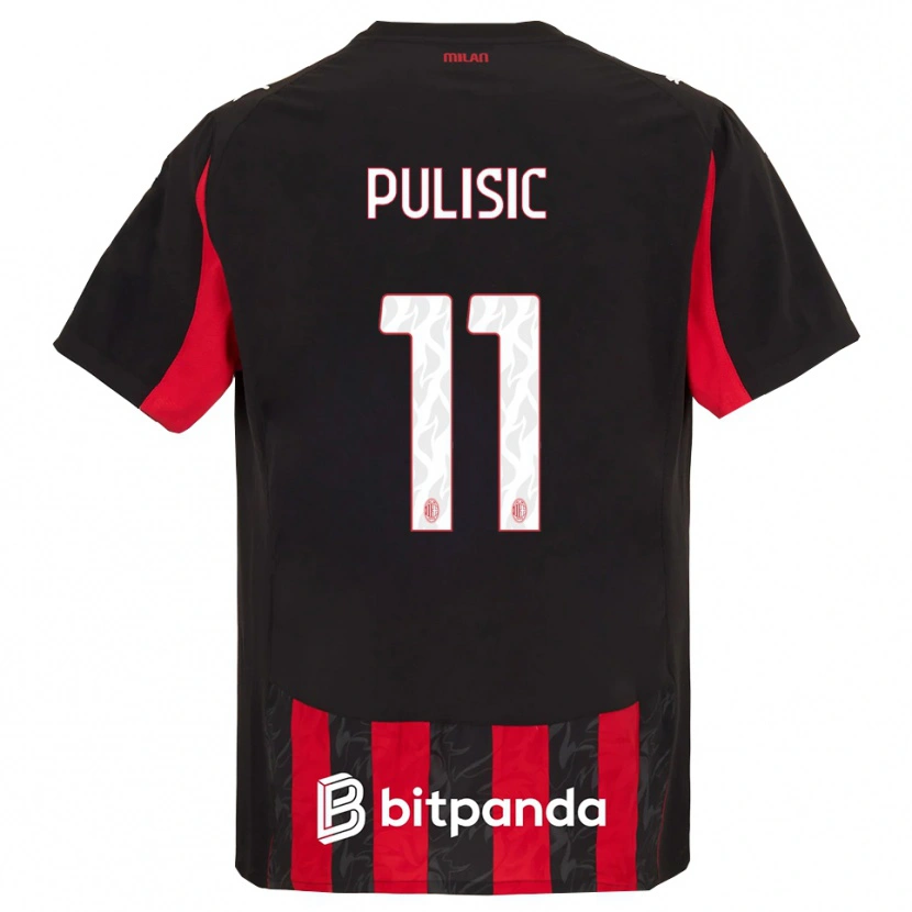 Danxen Herren Christian Pulisic #11 Rot Schwarz Heimtrikot Trikot 2025/26 T-Shirt Österreich