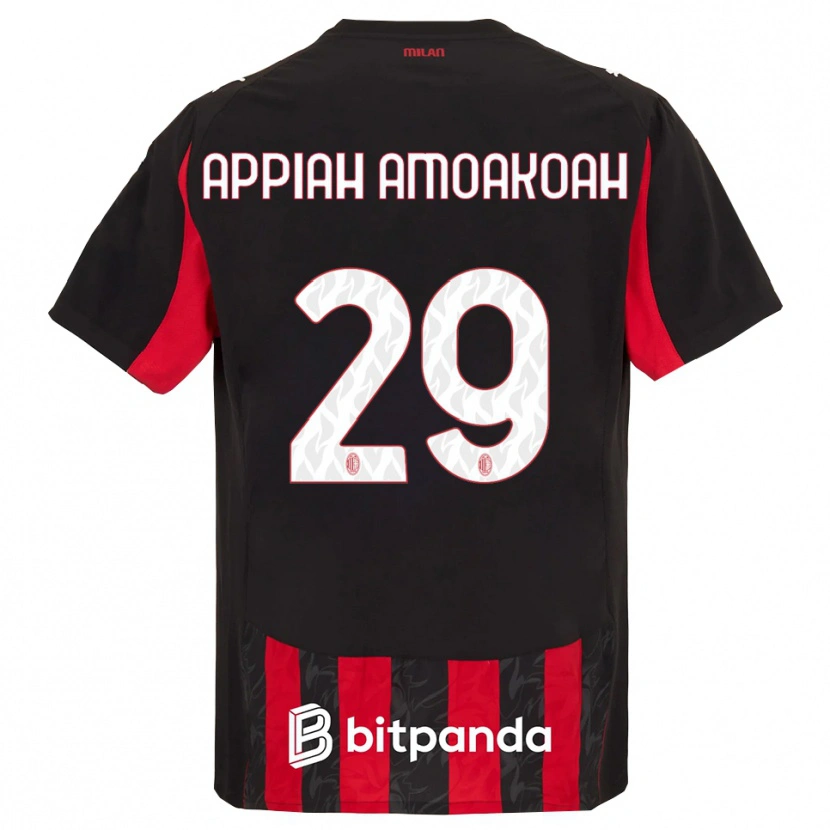 Danxen Herren Karen Appiah Amoakoah #29 Rot Schwarz Heimtrikot Trikot 2025/26 T-Shirt Österreich