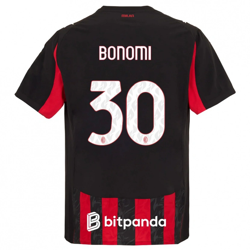 Danxen Herren Alessandro Bonomi #30 Rot Schwarz Heimtrikot Trikot 2025/26 T-Shirt Österreich