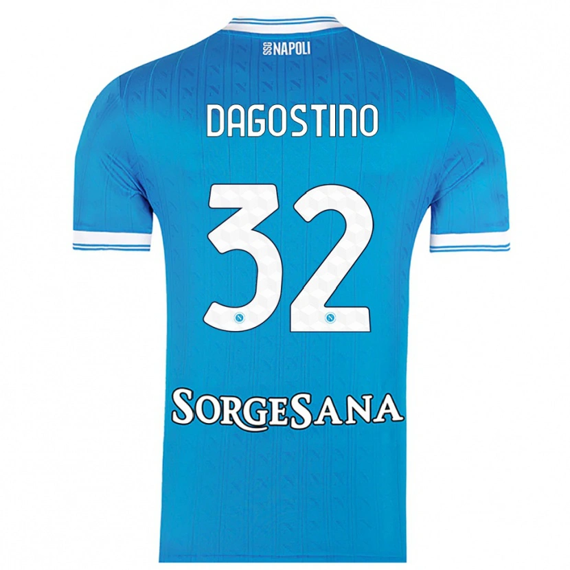 Danxen Herren Giuseppe Dagostino #32 Himmelblau Weiß Heimtrikot Trikot 2025/26 T-Shirt Österreich
