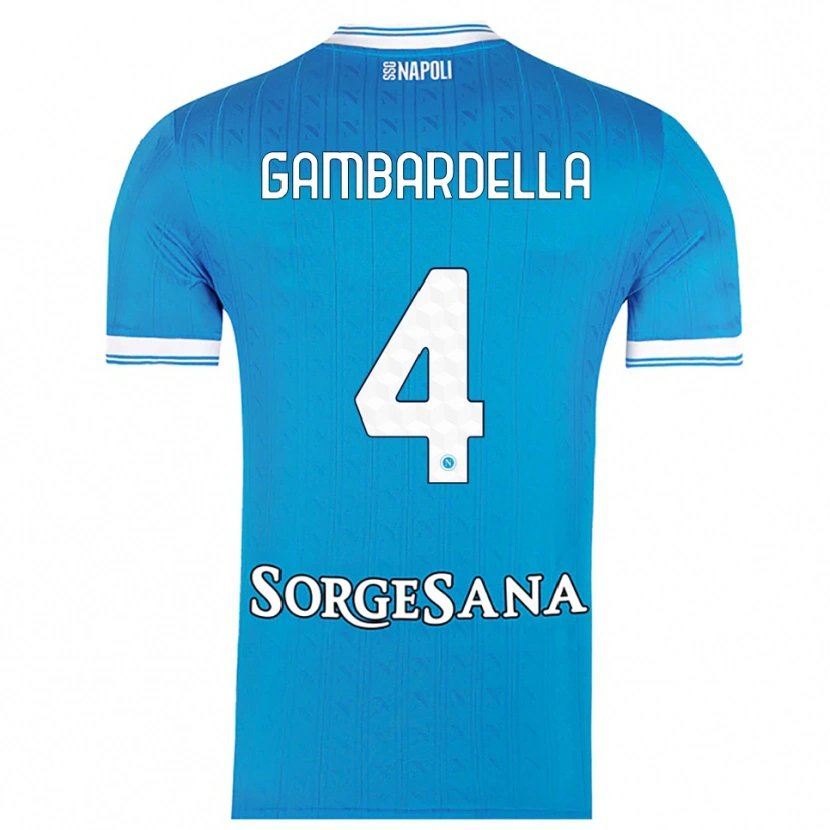 Danxen Herren Vittorio Gambardella #4 Himmelblau Weiß Heimtrikot Trikot 2025/26 T-Shirt Österreich