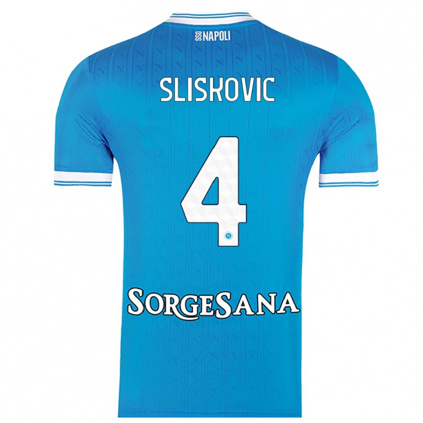 Danxen Herren Gloria Slišković #4 Himmelblau Weiß Heimtrikot Trikot 2025/26 T-Shirt Österreich